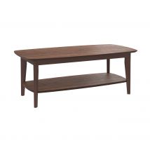 Mesa de centro rectangular de madera oscura - Sadi