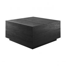 Mesa de centro cuadrada de madera de teca negra 70 cm - Zoé