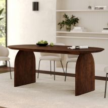 Mesa ovalada en madera de mango maciza 6 plazas - Alix