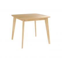 Mesa de comedor cuadrada de madera clara, 4 personas - Julio