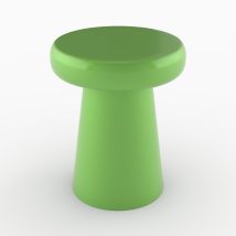 Mesa auxiliar redonda de metal verde - Anouk