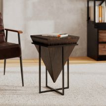 Mesa auxiliar mediana de madera y metal - Shanghai