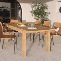 Table de jardin extensible 180/240cm en teck - Nido