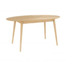 Table Eddy ovale 6 personnes en bois clair 150 cm - Eddy