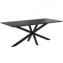 Mesa rectangular para 10 personas en madera negra 240 cm - Marvel