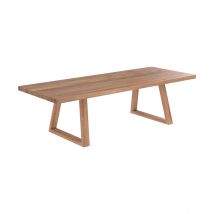 Mesa rectangular de madera de teca para 10 personas 260 cm - Marie