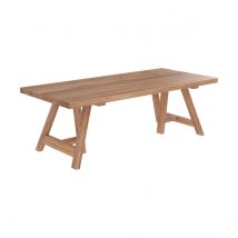Table rectangulaire 8 personnes en bois de teck recyclé 220 cm - Maiwenn - Rendez-Vous Déco