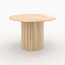 Mesa redonda 4 personas de madera de mango D120 cm - Agathe