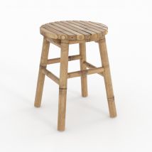Tabouret de jardin en bambou H45,5 cm - Polly