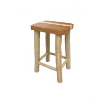 Taburete de teca 45,5 cm - Ika