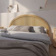 Tête de lit 160 cm en rotin et cannage - Madya