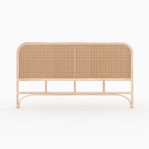 Cabezal de cama en ratán y rejilla 160 cm - Grace