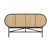 Tête de lit en rotin naturel et noir 140 cm - Navahino - Rendez-Vous Déco