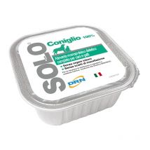 DRN Solo Coniglio Umido per Cani e Gatti - 100 g, Singola