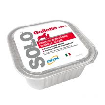 DRN Solo Galletto Umido per Cani e Gatti - 100 g, 6 pezzi