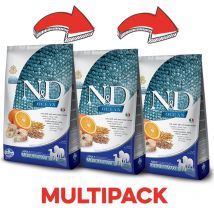 Farmina N&amp;D Low Grain Adult Medium Maxi Merluzzo e Arancia - 12 Kg, 3 pezzi