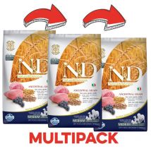 Farmina N&amp;D Low Grain Adult Medium Agnello e Mirtillo - 12 Kg, 3 pezzi