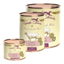 Terra Canis Agnello con Zucchine, Miglio e Aneto - 400 g, 6 pezzi