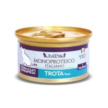 Unipro Monoproteico alla Trota Umido per Gatti 85gr - 85 g, 12 pezzi