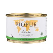 Biopur Adult Pollo, Farro e Zucchine Umido per Cani - 400 g, Singola