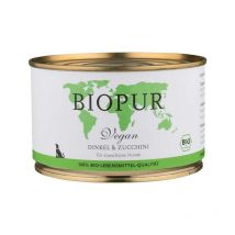 Biopur Vegetale Farro e Zucchine Umido per Cani - 400 g, Singola
