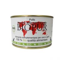 Biopur Pur Muscolo di Pollo Umido per Cani e Gatti - 380 g, Singola