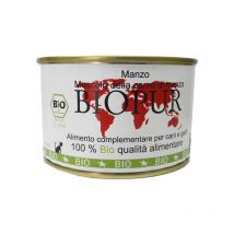 Biopur Pur Muscolo di Manzo Umido per Cani e Gatti - 400 g, Singola