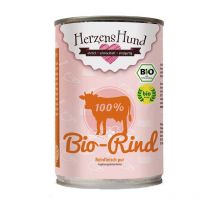 Herzens Hund Manzo Puro Biologico Umido per Cani - 400 g