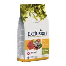 Exclusion Mediterraneo Adult Manzo Large Breed per Cani - 12 Kg, 2 pezzi
