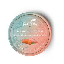 Terra Felis Salmone e Pollo Adult Umido per Gatti - 80 g, 12 pezzi