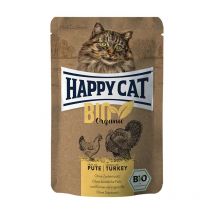 Happy Cat Bio Pollo e Tacchino Adult Umido per Gatti - 85 g, 6 pezzi