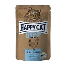 Happy Cat Bio Pollo Adult Umido per Gatti - 85 g, 12 pezzi