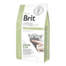 Brit Veterinary Diet Diabetes Pollo e Piselli per Gatti - 5 Kg