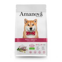 Amanova Adult Obesity Tacchino per Cani - 2 Kg, Singola