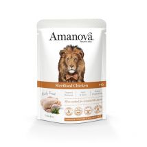 Amanova Sterilised al Pollo P10 per Gatti - 85 g, 12 pezzi