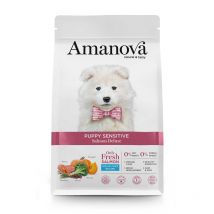 Amanova Puppy Sensitive Salmone per Cani - 7 Kg, Singola