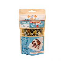 Dogslikefish Trecce di Pelle di Merluzzo - 70 g