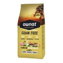 Ownat Dog Prime Junior Grain Free Pollo e Tacchino per Cuccioli - 12 Kg
