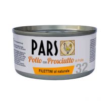 Pars Filettino Naturale Pollo con Prosciutto per Cani e Gatti - 85 g, 6 pezzi