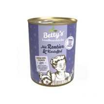 Betty's Landhausküche Renna e Patate Umido per Cani - 400 g, Singola