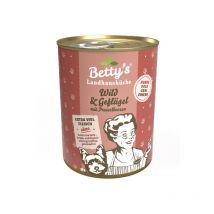 Betty's Landhausküche Selvaggina e Pollame Umido per Cani - 800 g, Singola