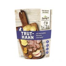 Betty's Landhausküche Tacchino con Patate Umido per Cani - 300 g, Singola