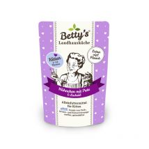 Betty's Landhausküche Pollo con Tacchino Umido per Gattini - 100 g, Singola