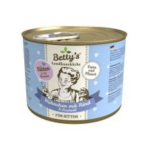 Betty's Landhausküche Pollo con Manzo Umido per Gattini - 200 g, Singola