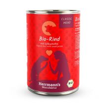 Herrmann's Classic Manzo Bio con Patate Dolci per Cani - 400 g, Singola