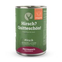 Herrmann's Selection Cervo con Patate e Mele per Cani - 400 g, Singola