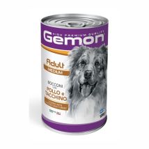 Gemon Medium Adult Bocconi con Pollo e Tacchino per Cane - 1250 g