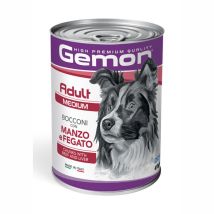 Gemon Medium Adult Bocconi con Manzo e Fegato per Cane - 415 g
