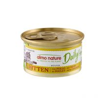 Almo Nature Daily Mousse Kitten con Pollo per Gattini 85gr - 85 g, Singola