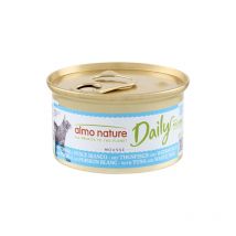 Almo Nature Daily Mousse con Tonno e Pesce Bianco per Gatti - 85 g, 12 pezzi